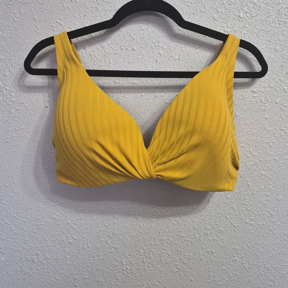 Shade & Shore Yellow Bikini Top